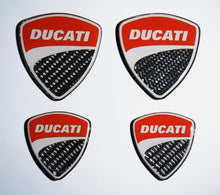 Load image into Gallery viewer, Shield Stickers for Helmet Tank Carbon Fiber Decals 4 pcs Fit Ducati 848 1099 998 999 Real Carbon Fiber  trim