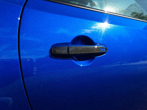 Real Carbon Fiber Door handle trim Cover Fit Subaru BRZ Toyota 86