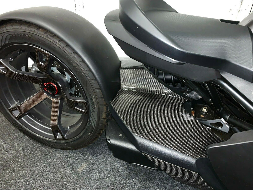 Fit Can-Am RYKER BRP 2019 Dry CARBON FIBER Swingarm Covers Protector trim kit