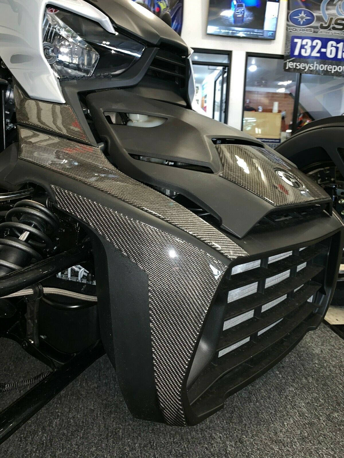 Fit Can-Am RYKER BRP 2019 Dry CARBON FIBER Front fairing panel