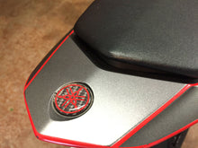 Load image into Gallery viewer, Yamaha Stickers for helmet tank RED &amp; Carbon Fiber Decals 4 pcs trim R1 R6 YZF