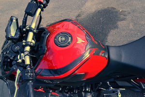 Real Carbon fiber Gas Fuel Cap Tank Sticker trim decal fits for Yamaha