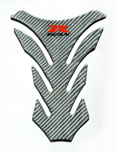 Suzuki GSX-R  Silver real Carbon Fiber Tank Protector Pad trim guard sticker