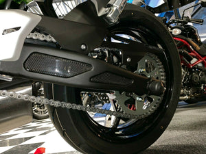 Real carbon fiber Fit Kawasaki Z650 rear suspension Trim KIT overlay