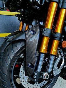 Fit Yamaha Niken GT real Dry carbon fiber front fender mudguard pad trim kit