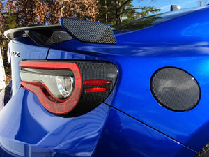Real Carbon Fiber rear wing spoiler trim kit Fit Subaru BRZ Toyota 86