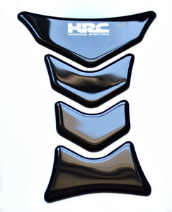 Glossy Black tank pad Protector Sticker trim fits Honda HRC