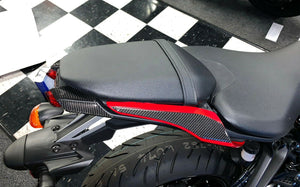 Real carbon fiber Fit Yamaha MT07 MT-07 tail light fairing cover pad Trim kit