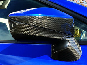 Real Carbon Fiber sides rear view mirrors trim covers Fit Subaru BRZ Toyota 86
