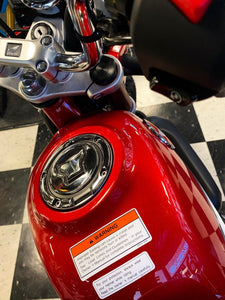 Fit Honda Monkey 125  2019 Chrome mirror Gas Fuel Cap Tank Sticker trim kit