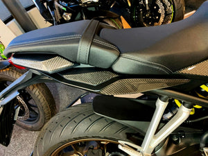 Dry carbon fiber Fit Honda CB650R tail handles grip side panel trim protector