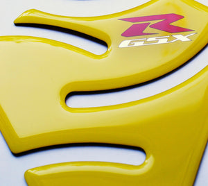 Lemon Yellow Glossy Tank Protector Pad Sticker fits Suzuki GSX-R600 600 GSXR GSX