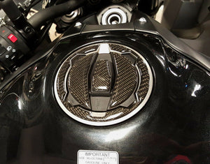 Real Carbon fiber Gas Cap Tank Sticker fits Kawasaki Versys 300 abs trim