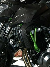 Load image into Gallery viewer, Real carbon fiber Fit Kawasaki Z650 radiator sides cover Trim KIT overlay