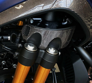 Fit Yamaha Niken GT real Dry wet carbon fiber front fork side cover pad trim kit
