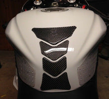Load image into Gallery viewer, Real Carbon Fiber +chrome tank pad Protector +gas cap cover fits Yamaha YZF-R1