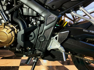 Dry carbon fiber Fit Honda CB650R BOTH sides DRIVER FOOT PEG REST trim protector
