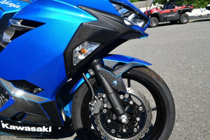 Fit Kawasaki Ninja 400 Real CARBON FIBER sides fairing blinker cover trim kit