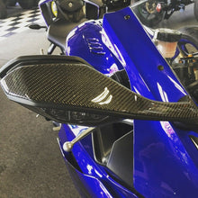 Load image into Gallery viewer, Real carbon fiber rear view mirrors trim Fit Yamaha YZF-R6 tank Protector pad