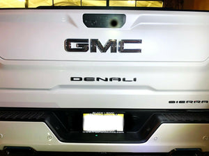 Dry Carbon Fiber Rear DENALI letters overlay trim kit Fit GMC Sierra 1500 Denali