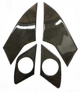 Fit Yamaha FZ10 MT-10 real carbon fiber sides fairings air inlets cover pad trim