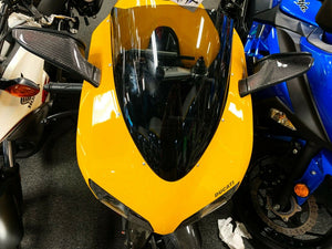 Fit Ducati 1098 dry Carbon Fiber rear mirrors trim pad kit