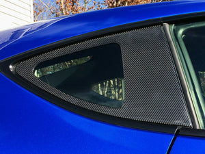 Real Carbon Fiber rear window glass overlay trim kit Fit Subaru BRZ Toyota 86