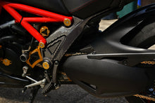 Load image into Gallery viewer, Fit Ducati Diavel both sides Frame Trim real carbon fiber Tank pad protector Kit