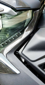 Fit Can-Am RYKER BRP 2019 Dry CARBON FIBER Front Light & Grille Accent trim
