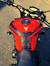 Load image into Gallery viewer, Yamaha Real Carbon fiber Gas Fuel Cap Tank Sticker FJR1300 YZF-R6 RJ11 RN09