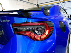 Real Carbon Fiber fuell door cover overlay trim kit Fit Subaru BRZ Toyota 86