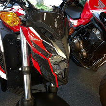 Load image into Gallery viewer, Real Carbon Fiber front light fairing trim fit Honda CB650F tank Protector pad