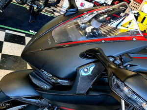 Fits Honda CBR1000RR 2017 real carbon fiber head light fairing stripes KIT trim