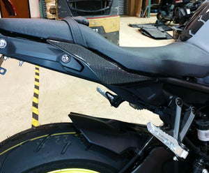 Fit Yamaha FZ10 MT-10 MT10 real carbon fiber sides Protector pad Sticker trim