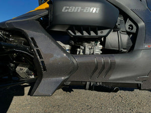 Fit Can-Am RYKER BRP 2019 Dry CARBON FIBER Rocker Panel Covers Protector trim