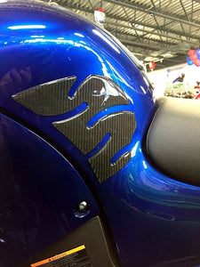 Kawasaki Ninja ZX-14R ZX14R Carbon Fiber Tank knee traction pad trim protectors