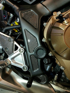Real Dry carbon fiber Fit Honda CB650R sides frame inserts Trim cover kit