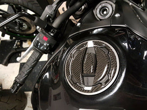Real Carbon fiber Gas Cap Tank Sticker fits Kawasaki Z900 Z650 Z125 pro trim