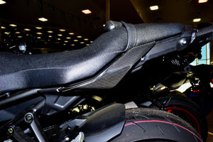 Fit Yamaha FZ10 MT-10 MT10 real carbon fiber sides rear light Protector pad trim