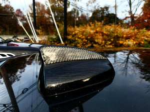 Dry Carbon Fiber satellite antenna shark fin trim Fit Dodge Charger SRT hellcat