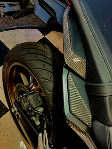 Dry carbon fiber Fit Honda CB650R tail handles grip side panel trim protector