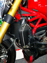 Load image into Gallery viewer, Fit Ducati Monster Real Carbon Fiber Radiator Side Cover Guard Fairing trim
