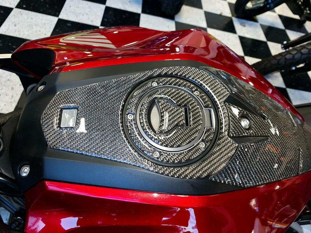 Fit Honda CB300R Dry Carbon Fiber Tank Pad Sticker trim protector overlay cover