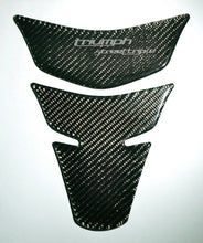 Load image into Gallery viewer, Fit Triumph Street Triple Real Dry Carbon Fiber tank pad Protector Sticker trim