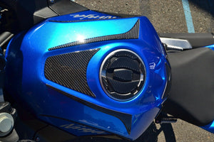 Fit Kawasaki Ninja 400 2018 Real Carbon Fiber tank trim  pad 2 pcs check descrpt