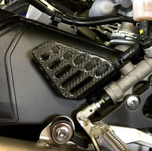 Load image into Gallery viewer, Real carbon fiber 2pcBOTH sides SET DRIVER FOOT PEG REST trim tank protector R6
