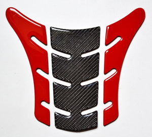 Fit Ducati Monster Red & Real Carbon Fiber tank Pad Protector sticker trim