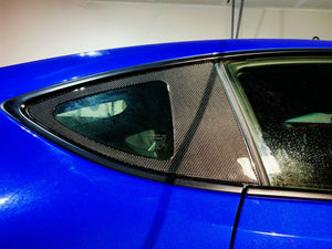 Real Carbon Fiber rear window glass overlay trim kit Fit Subaru BRZ Toyota 86