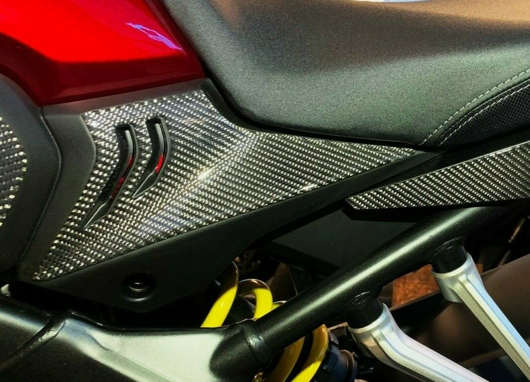 Real Dry carbon fiber Fit Honda CB650R sides frame cover panel inserts Trim kit