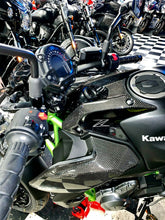 Load image into Gallery viewer, Real carbon fiber Fit Kawasaki Z650 front tank panel protector pads Trim overlay